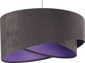 Grafitowo-fioletowa skandynawska lampa wisząca - 23X EX991 R4-S44