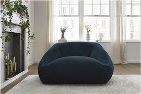 Ciemnoniebieski worek do siedzenia z imitacji futra Lilibet – Bobochic Paris