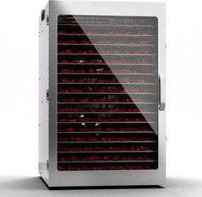 Klarstein Captain Jerky 30-90°C Dehydrator Gastronomiczny 20 Półek Srebrny