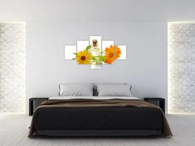 Obraz kwiatowego oleju (125x70 cm)