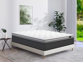 Materac hybrydowy ze sprężynami kieszeniowymi i nakładką GAMIANI marki YSMÉE – 160 × 200 cm