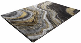Dywan nowoczesny Pleasure Marmur szaro-złoty 80 cm x 150 cm