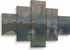 Obraz - Claude Monet, Waterloo Bridge, Gray Day, reprodukcje (125x70 cm)