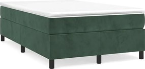 Niskie zielone łóżko z aksamitną tapicerką 120x190 C4-B17