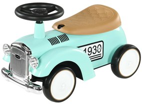 AIYAPLAY Auto dla Dzieci, Vintage'owy Design, Ukryty Schowek, Zabezpieczenie Przed Przechyleniem, Klakson, 12-36 Miesięcy, Zielony