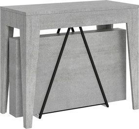 Konsola rozkładana 90x42/198 cm Zima Small cementu