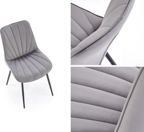 Krzesło do jadalni z przeszyciami K589 Halmar