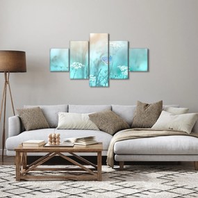 Obraz - Motyl w niebieskim (125x70 cm)
