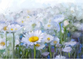 Obraz na szkle - W stokrotkach (70x50 cm)