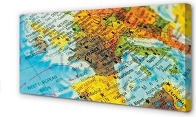 Obraz na płótnie Globus i Mapa