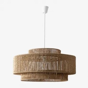 Lampa Sufitowa Wisząca Na Zewnątrz Z Plecionego Papieru Kena Ø80 Cm - Sklum