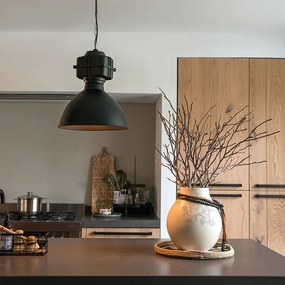 Zestaw 2 lamp wiszących w stylu industrialnym Small matowe czarne - Sicko