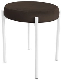 TABORET DIOR STOŁEK LOFT metal podstawa biała MG05