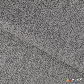 Szara rozkładana sofa z materiału bouclé 256 cm Cotonn – ELTAP