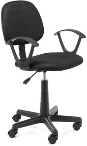 Czarny klasyczny fotel obrotowy H2-T32