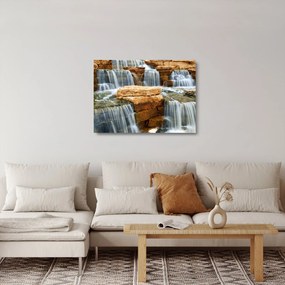 Obraz na szkle wodospadu (70x50 cm)