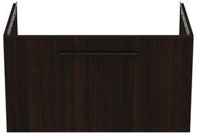 Ciemnobrązowa wisząca szafka pod umywalkę w dekorze dębu 80x44 cm i.Life B – Ideal Standard