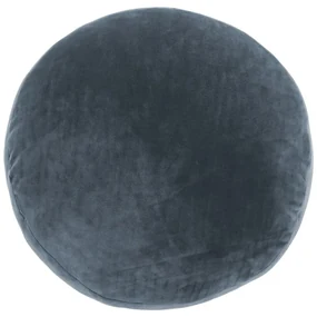 Ciemnoniebieska dekoracyjna poduszka z mikrowłókna Tiseco Home Studio Marshmallow, ø 40 cm