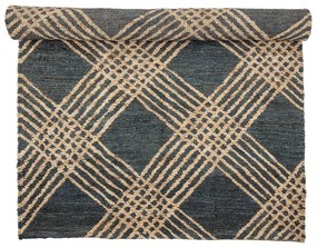 Antracytowy dywan z juty 150x245 cm Cat – Bloomingville
