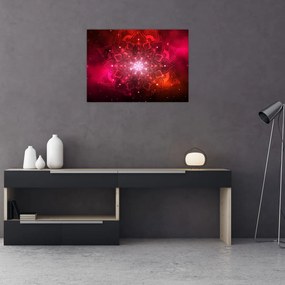 Obraz czerwonej abstrakcji (70x50 cm)