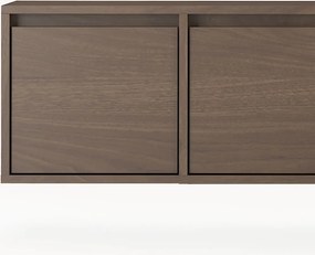 Szafka RTV czterodrzwiowa Zolia 180 cm wisząca - orzech elegant