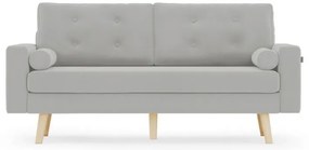 Jasnoszara 3-osobowa sofa MANDI