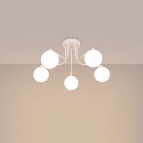 Żyrandol ASTRAL 5 biały SOLLUX  LIGHTING