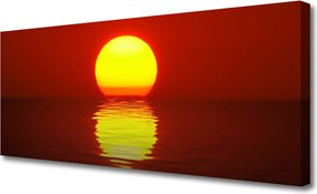Fotoobraz na płótnie Ognisty Zachód Słońca