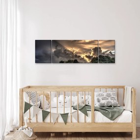 Obraz chmur i lasu (170x50 cm)