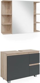 Zestaw mebli łazienkowych sonoma 80x33x60 j-shape