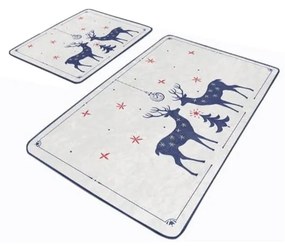 Kremowe dywaniki łazienkowe zestaw 2 szt. 60x100 cm – Mila Home