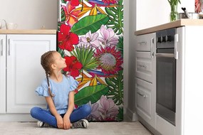 Mata magnetyczna na lodówkę Kolorowe kwiaty