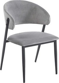 Eleganckie krzesło do jadalni K48-FX, czarny stelaż