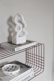 Bordowa wielopoziomowa metalowa półka 70 cm Wire – Mette Ditmer Denmark