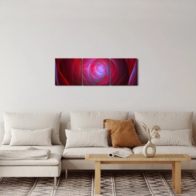 Abstrakcyjny obraz oczu (z zegarem) (90x30 cm)