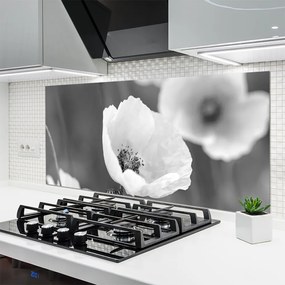 Panel Szklany do Kuchni Klasyczny Motyw Maków