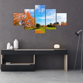 Obraz - Jesienny krajobraz (125x70 cm)