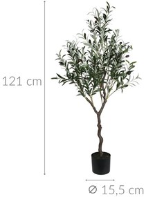 Sztuczne drzewko oliwne, 121 cm