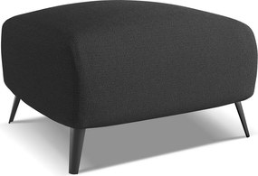 Pufa - z tkaniny szenilowej - antracyt - MALIE