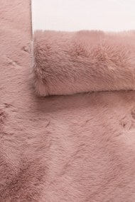 Dywanik Różowy 80x150 cm Antypoślizgowy miękki Akcent do Sypialni i Salonu