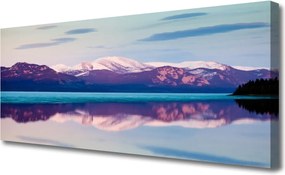 Obraz canvas na ścianę Krystaliczne Jezioro w Górach