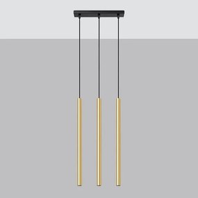 Lampa Wisząca PASTELO 3L złoty połysk
