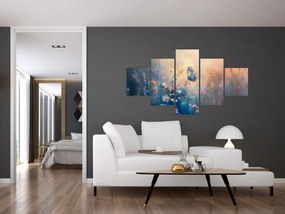 Obraz - Łąka z motylem (125x70 cm)