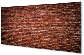 Szklany Panel Cegła mur vintage