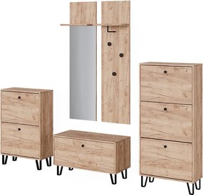 Zestaw szaf złoty dąb energetyczny 36x21.6x135 siri