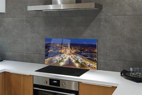 Panel Szklany Nocny Widok na Kościół Mariacki