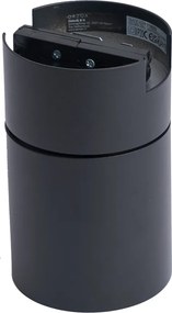 Nowoczesny czarny reflektor do 1-fazowego systemu szynowego GU10 70mm - Iconic Roto