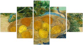 Obraz - Vincent van Gogh, Still Life of  Oranges and Lemons with  Blue Gloves, reprodukcje (125x70 cm)