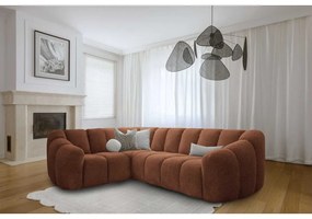 Narożnik (lewostronny/w kształcie litery L) w kolorze terakoty Shell – Miuform