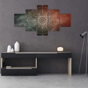 Obraz - Kosmiczny Dodekagram (125x70 cm)